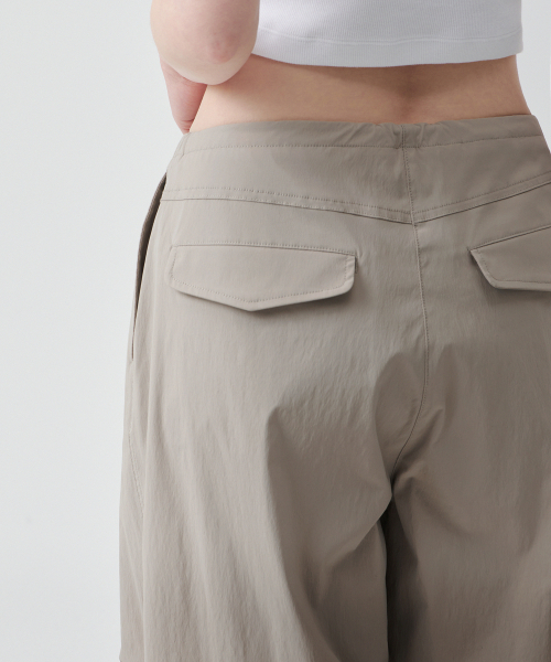 Women's Parachute Pants [Light Beige] thumbnail 7