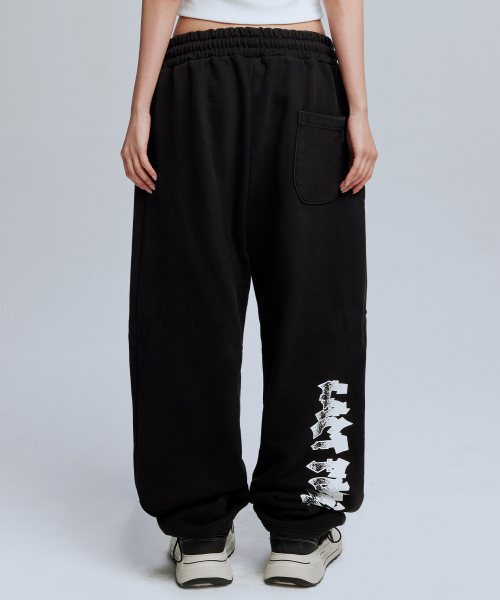 GOTTER BIG LOGO SWEATPANTS_BK