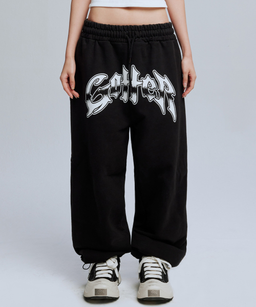 GOTTER BIG LOGO SWEATPANTS_BK