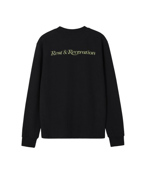 MUSINSA | REST&RECREATION RR CREWNECK T-SHIRT BLACK