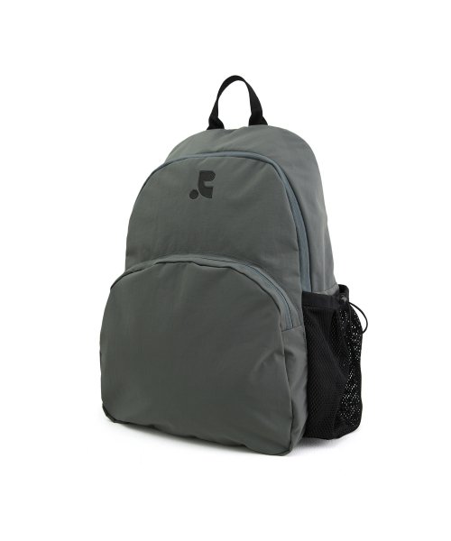 MUSINSA | REST&RECREATION RR LOGO NYLON BACKPACK GRAY