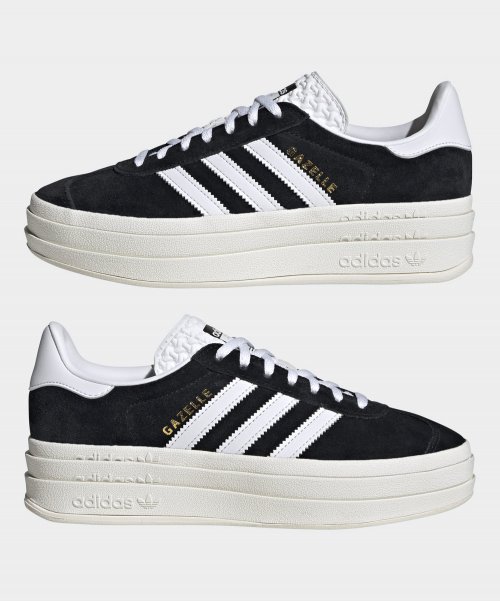 adidas GAZELLE BOLD W 25.5 ブラック HQ6912 - スニーカー