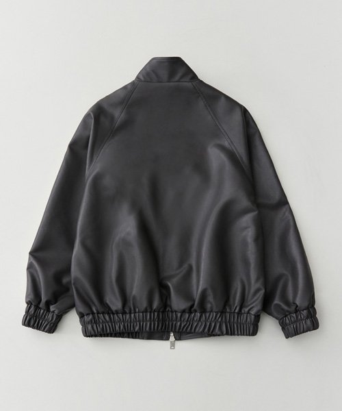 Куртка-трек из веган-кожи 8076 Grey