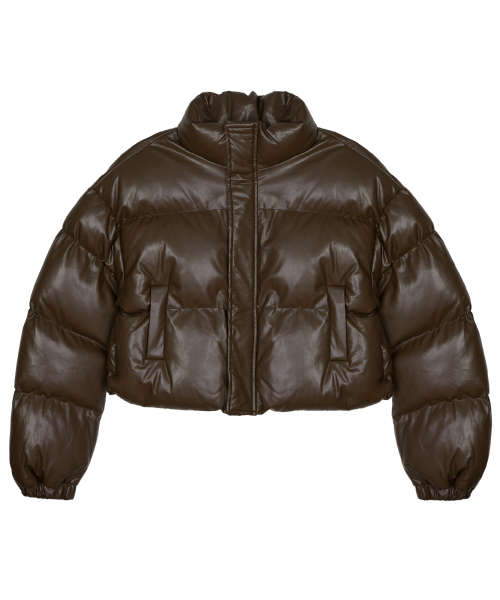 премиум FAUX кожаный укороченный PADDING_3 COLOR