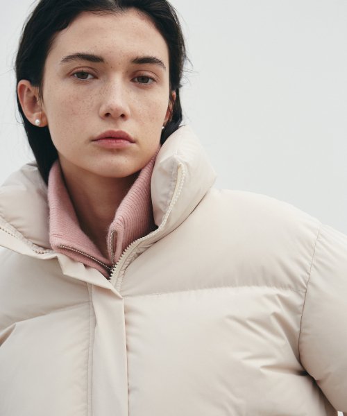 MUSINSA | NICK&NICOLE NICOLE VOLUME PUFFER SHORT Jacket_CREAM