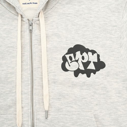 GRAFFITI молния UP худи (OATMEAL)
