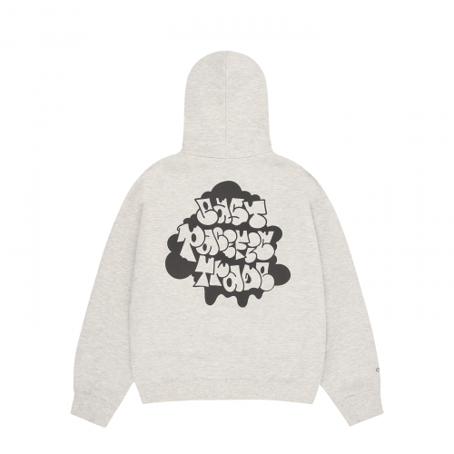 GRAFFITI молния UP худи (OATMEAL)