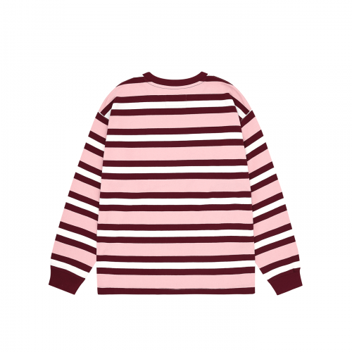 MUSINSA | EPT STRIPE LONG SLEEVE(Pink/Red)