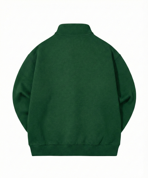 Свитшот пуловер на полумолнии Small Heart [Green]