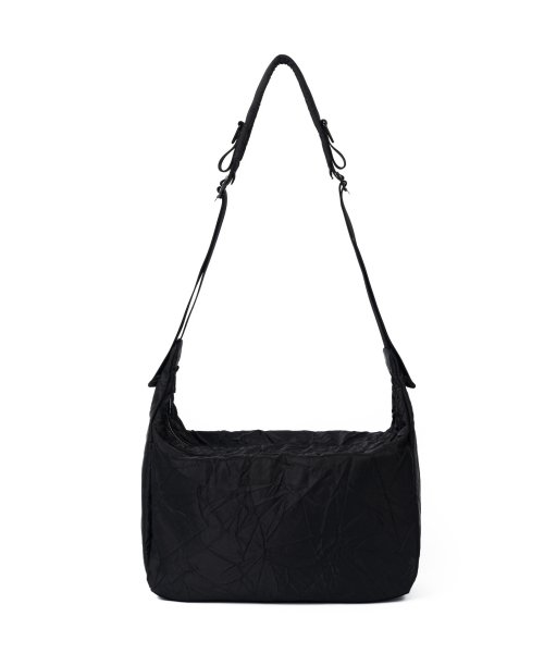 MUSINSA | HAH ARCHIVE Ark Messenger Bag (Crease Black)