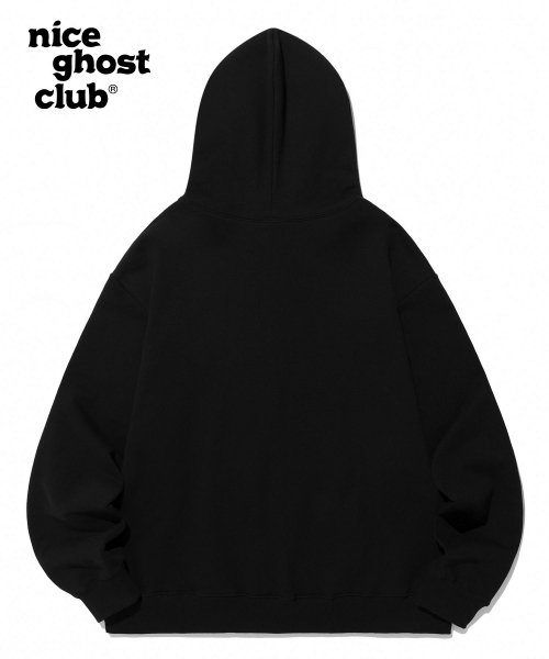 MUSINSA | NICE GHOST CLUB [Non-brushed] Scream logo hoodie_White  (NG2DSUM402A)