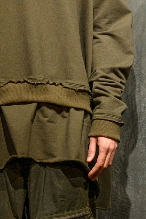 T-shirt Panel Layered Sweatshirt