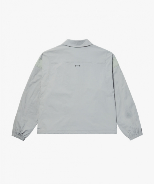 FC NYLON COACH JACKET-LIGHT GREY