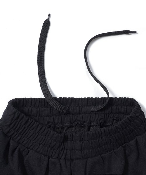 MUSINSA | GAKKAI UNIONS Pintuck Wide Black Sweatpants Double