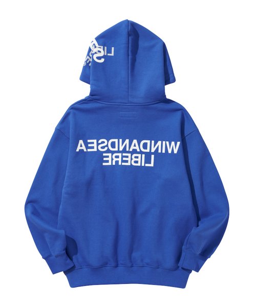 WDS X LIBERE HARF-ZIP HOODIE / ROYAL BLUE