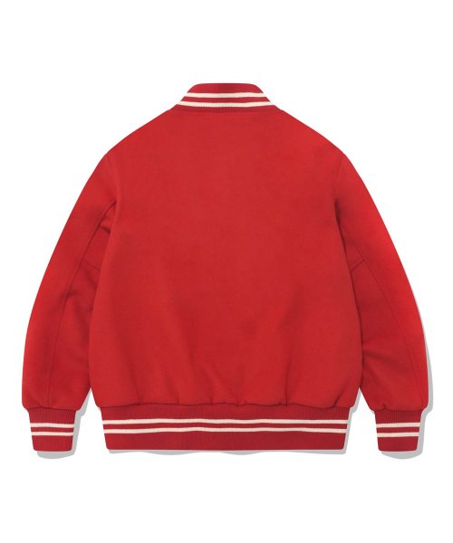 CHAIN VARSITY JACKET [RED]