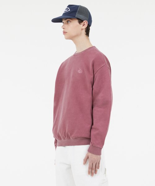 OVERDYED SPIRAL SWEATSHIRT red