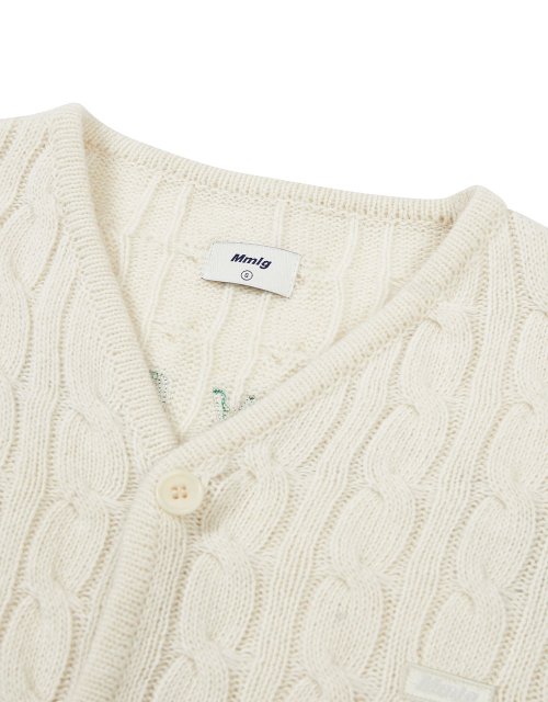 [Mmlg] CPC CABLE CARDIGAN (IVORY)