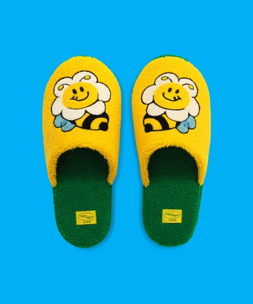 MUSINSA WIGGLE WIGGLE Terry Home Slipper Honey Bee