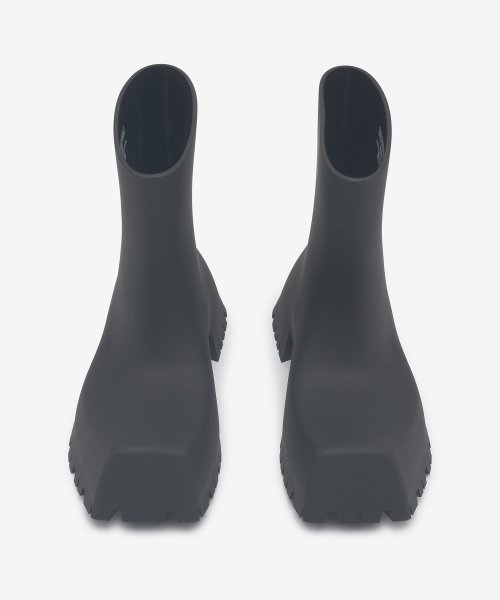 Black rubber booties online