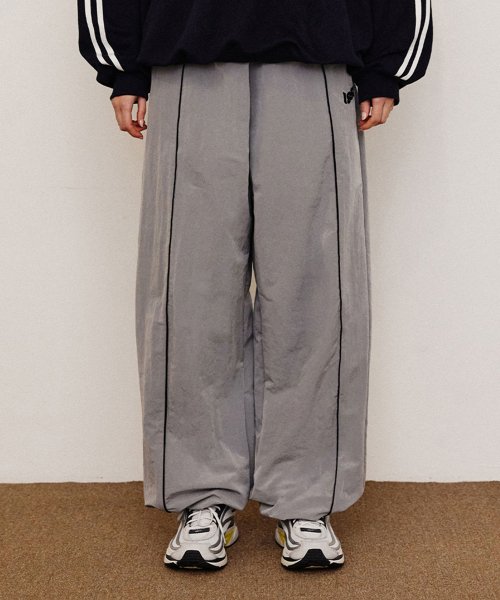 VINTAGE PIPING PANTS_GRAY