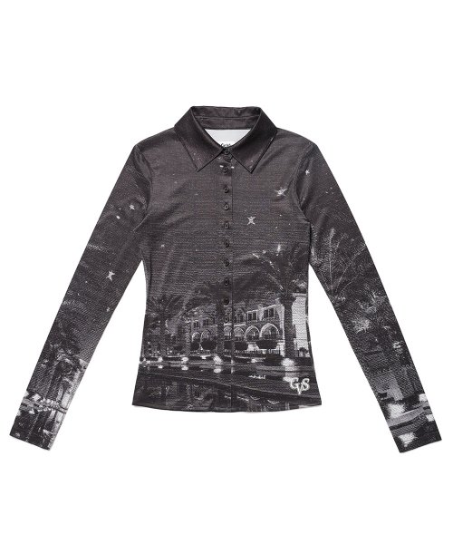W KHALIFA PRINTED SHIRT BLACK(CV2DSFW321A)
