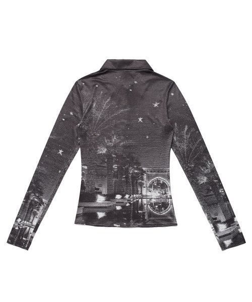 W KHALIFA PRINTED SHIRT BLACK(CV2DSFW321A)