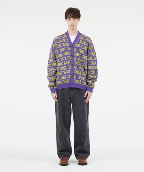 MUSINSA | LMC GRAFFITI JQD CARDIGAN purple