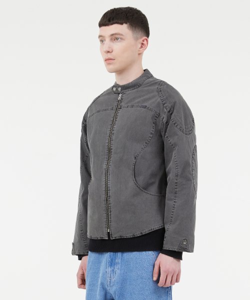 OVERDYED AMOR BIKER JACKET black