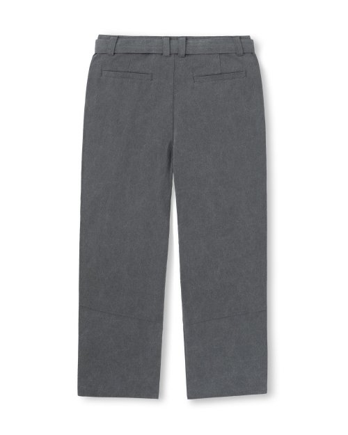 Buy Charcoal Belted Pants Online