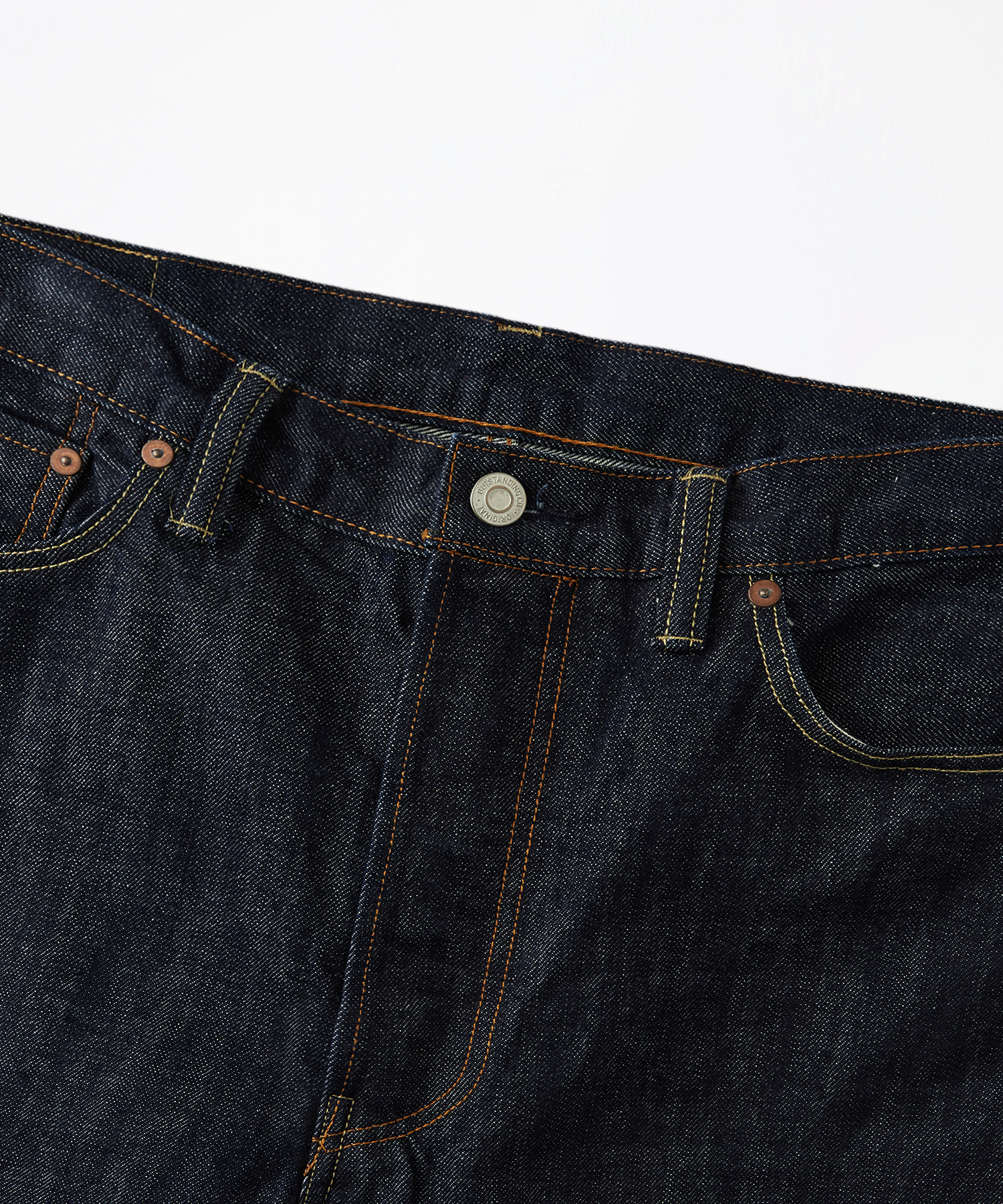 Прямые джинсы селвидж 40S_Indigo