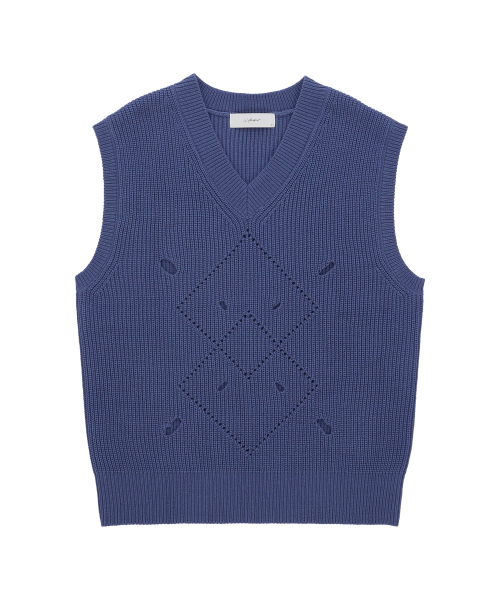 Жилет V-neck с перфорацией 3 цвета