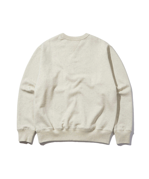 Свитшот Heavy Regular Fit с овальным лого Oatmeal