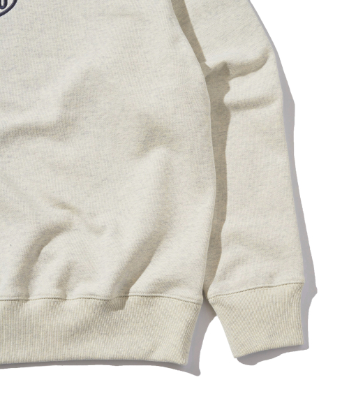 Свитшот Heavy Regular Fit с овальным лого Oatmeal