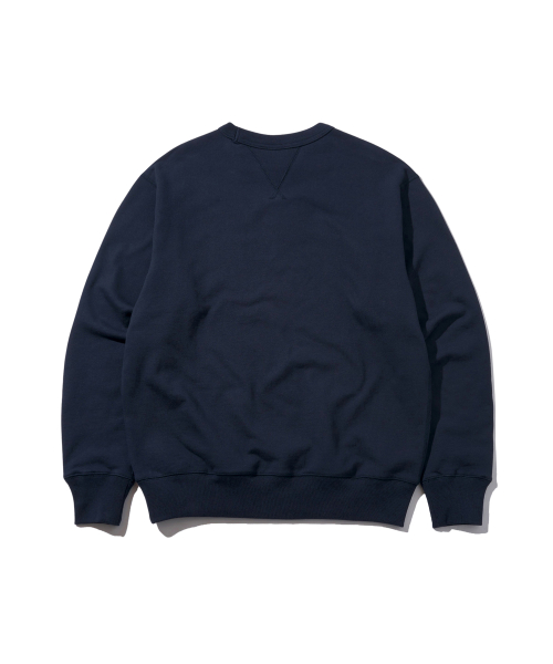 Плотный свитшот с овальным логотипом - Navy
