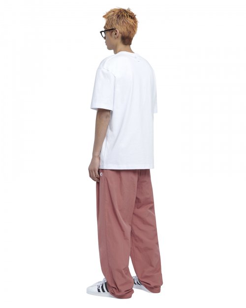 TWO TUCK NYLON PANTS - VINTAGE RED