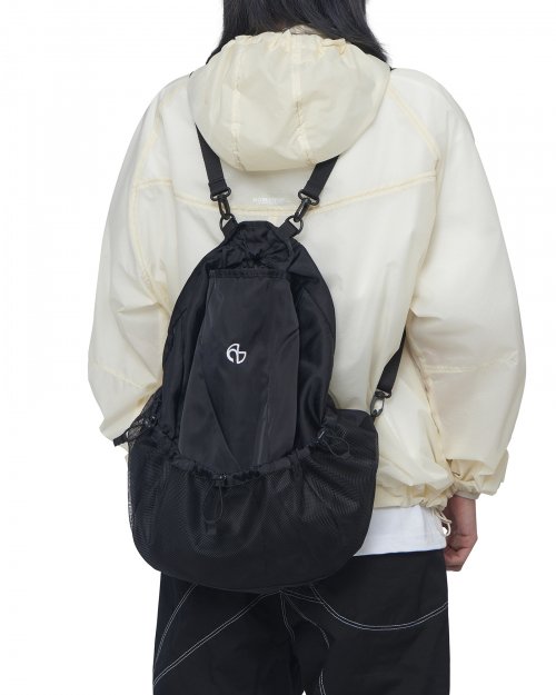 MUSINSA | NOMANUAL CB STRING BAG - BLACK