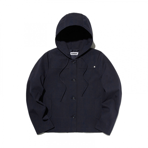 Хлопковая куртка с капюшоном и вишней [Navy]