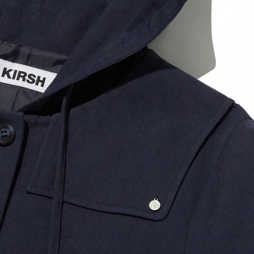 Хлопковая куртка с капюшоном и вишней [Navy]