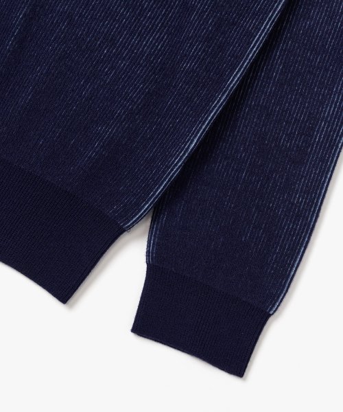 Двухцветное поло из трикотажа - Navy