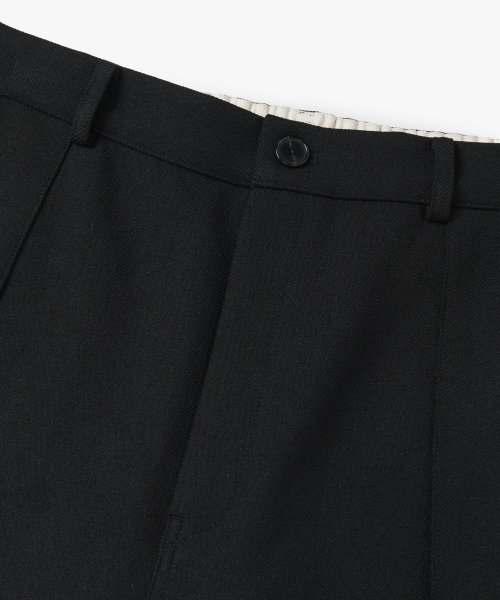Широкие карго с одной складкой - Black