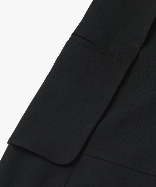 Широкие карго с одной складкой - Black