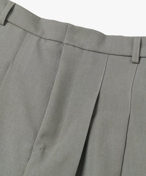Брюки полубананы с защипами - Khaki Grey
