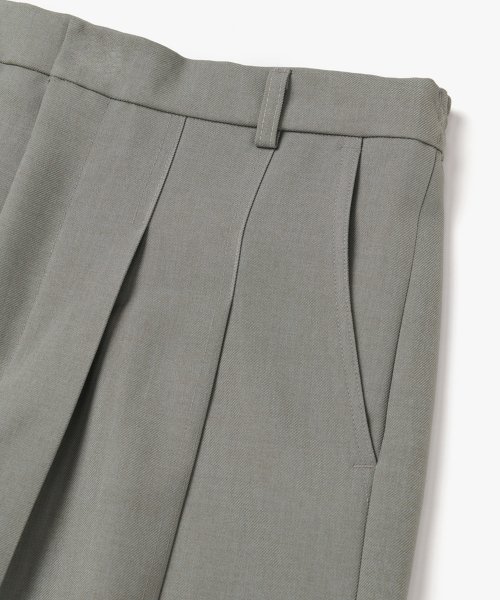 Брюки полубананы с защипами - Khaki Grey
