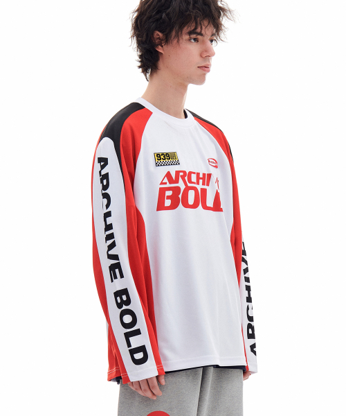 MUSINSA  ARCHIVE BOLD RACING JERSEY (RED)