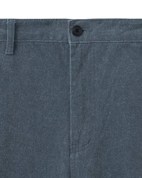 TWIST SEAM WASHED COTTON PANTS NAVY