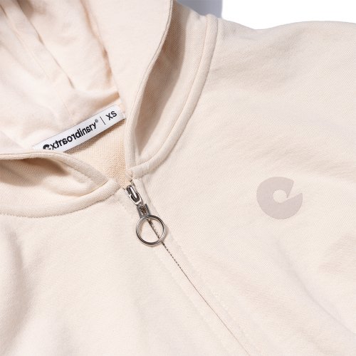 CORSET HOODIE ZIP-UP бежевый