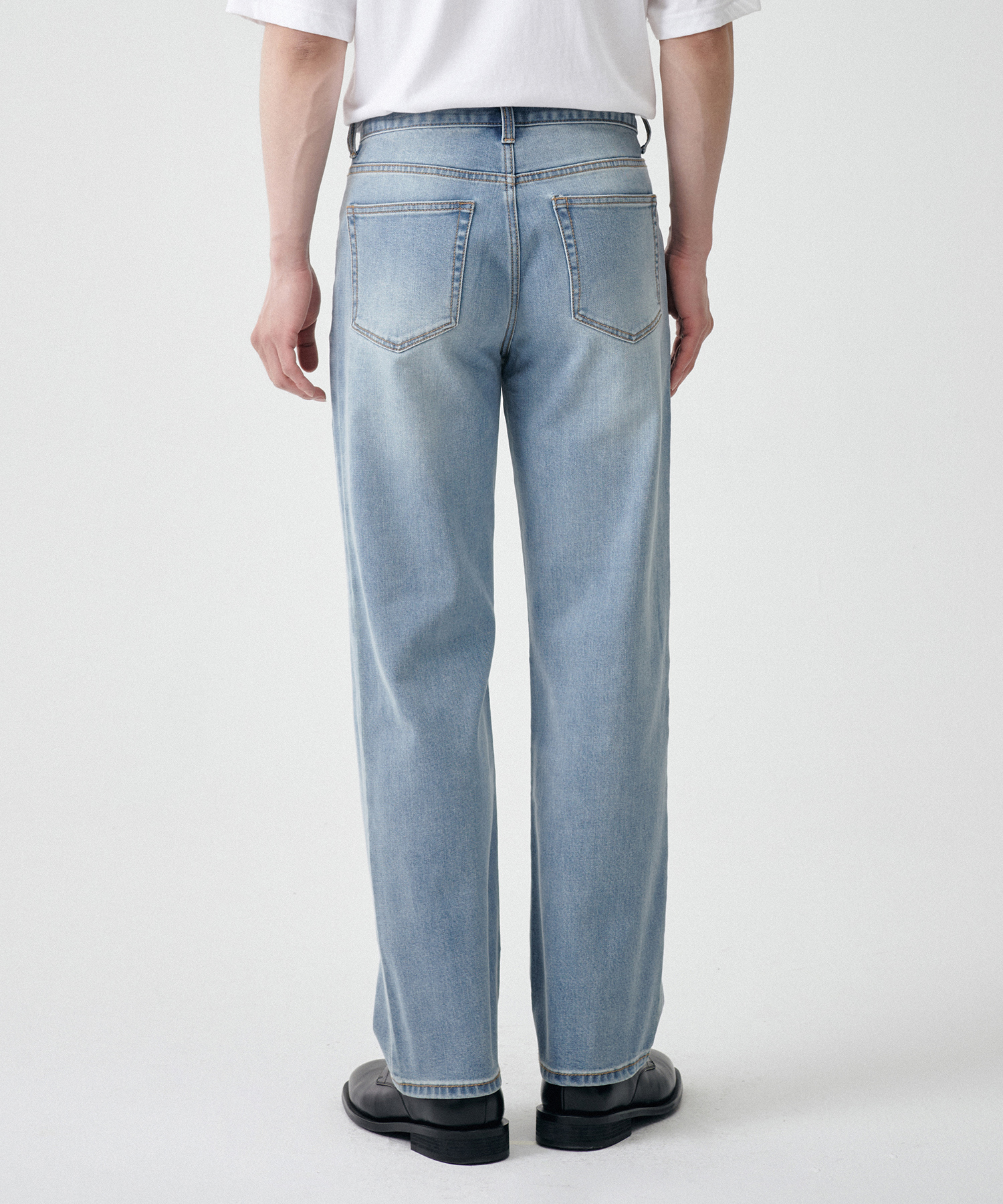 COOLTANDARD STRAIGHT DENIM PANTS [SKY BLUE]