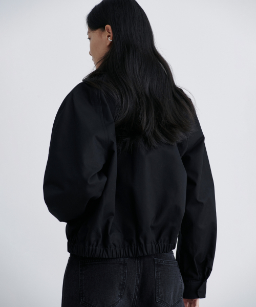 WOMENS COTTON BLOUSON JACKET [BLACK]