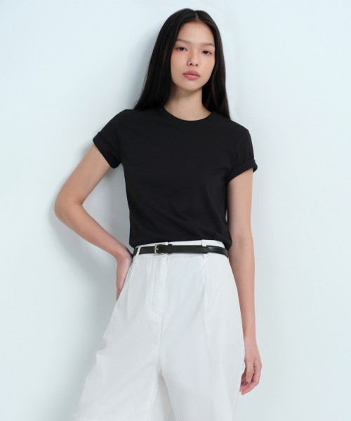 [Cooltandard] Women's Basic Crew Neck T-Shirt 2-Pack thumbnail 7